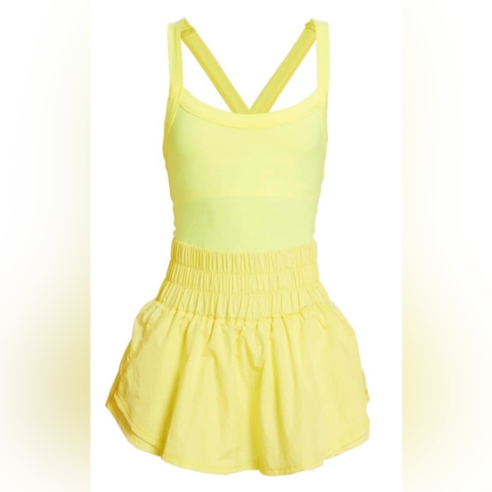FP Movement Way Home Skort Romper - Yellow